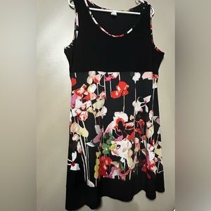 SOPHIE A - XL knee length midi type dress - vivid floral